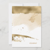 Goldenes Herbsthochzeitungs-Brautparty ID655 Einladung (Rückseite)