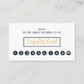 Goldenes Herz 10. Ernennung Personalisiert Treuekarte (Vorderseite)