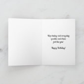 Goldenes Herz 15. Geburtstag Karte (Innenseite)