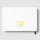 Goldenes Herz 50. Hochzeitstag Fotos weiß Gästebuch (Rückseite)
