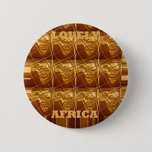 Goldenes Herz Afrikas Button (Vorderseite)
