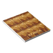 Goldenes Herz Afrikas Notizblock (angewinkelt)