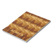 Goldenes Herz Afrikas Notizblock (Rotiert)