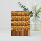 Goldenes Herz Afrikas Postkarte (Stehend Vorderseite)