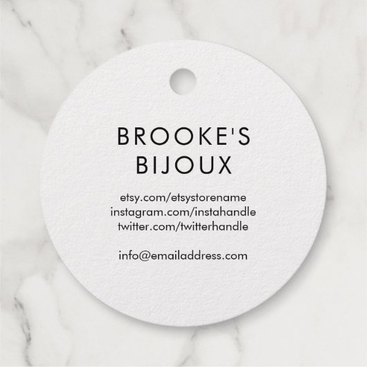 Goldenes Herz aus Liebe Geschenkanhänger (Rückseite)