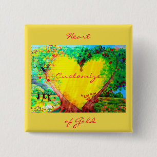 Goldenes Herz Button