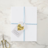 Goldenes Herz danke dir für Tag Geschenkanhänger (Mit Garn)