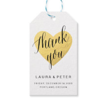 Goldenes Herz danke dir für Tag