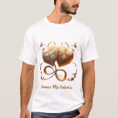 "Goldenes Herz Embrace" T-Shirt (Vorderseite)