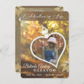 Goldenes Herz - Feier zum Live-Gedenkfest Einladung (Vorne/Hinten)