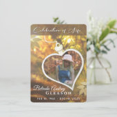 Goldenes Herz - Feier zum Live-Gedenkfest Einladung (Stehend Vorderseite)