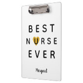 Goldenes Herz für alle Zeiten Klemmbrett (Links)