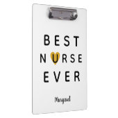 Goldenes Herz für alle Zeiten Klemmbrett (Rechts)