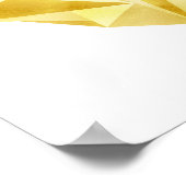 Goldenes Herz Geometrisches Herzplakat Poster (Ecke)