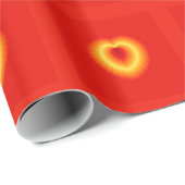 Goldenes Herz - glattes Packpapier (Rolleneckpunkt)