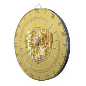 Goldenes Herz (Goldene Form der Liebe) Dartscheibe (Vorderseite rechts)