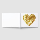 Goldenes Herz (Goldene Form der Liebe) Gästebuch (Voll)