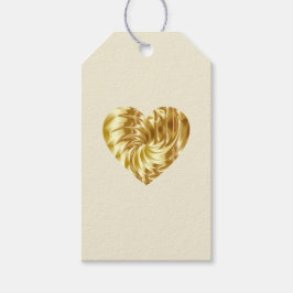 Goldenes Herz (Goldene Form der Liebe) Geschenkanhänger