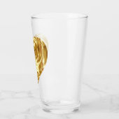 Goldenes Herz (Goldene Form der Liebe) Glas (Links)