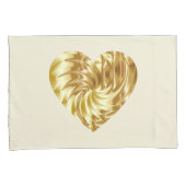Goldenes Herz (Goldene Form der Liebe) Kissenbezug (Vorderseite-Rechts)