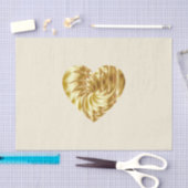 Goldenes Herz (Goldene Form der Liebe) Seidenpapier (Handwerk)