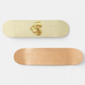 Goldenes Herz (Goldene Form der Liebe) Skateboard (Horizontal)