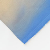 Goldenes Herz im Himmel Fleecedecke (Ecke)