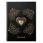Goldenes Herz Notizblock (Vorderseite)