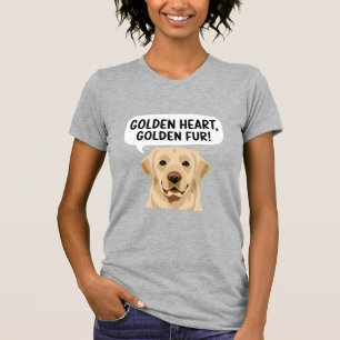 Goldenes Herz Retriever T-Shirt