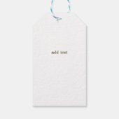 Goldenes Herz, Rote Autos Pine Tree Weihnachten Geschenkanhänger (Rückseite)