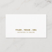 Goldenes Herz, Save the Date Begleitkarte (Rückseite)