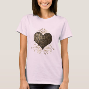 Goldenes Herz T-Shirt