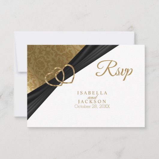 Goldenes Herz - UAWG RSVP Karte (Vorderseite)