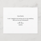 Goldenes Herz wird mein Foto sein Einladungspostkarte (Rückseite)