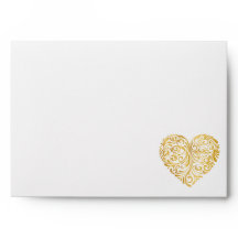 Goldenes Herzdesign
