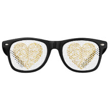 Goldenes Herzdesign