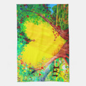 Goldenes Herzmuscheltuch Küchentuch (Vertikal)