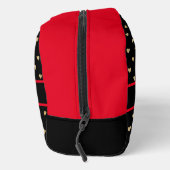 Goldenes Herzmuster Waschbeutel (Rechts)