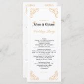 Goldenes Hochzeitsprogramm Programm (Vorne/Hinten)