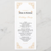 Goldenes Hochzeitsprogramm Programm (Vorderseite)