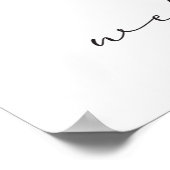 Goldenes Hochzeitssymbol mit Foto Poster (Ecke)