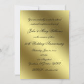 Goldenes Hochzeitstag Foto Einladung (Rückseite)