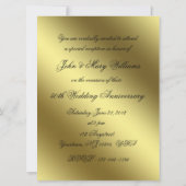 Goldenes Hochzeitstag Foto Einladung (Rückseite)