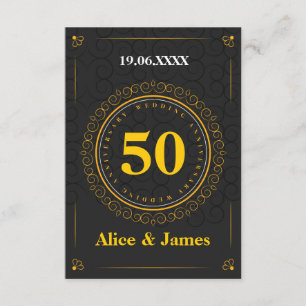 Goldenes Hochzeitstag Save the Date