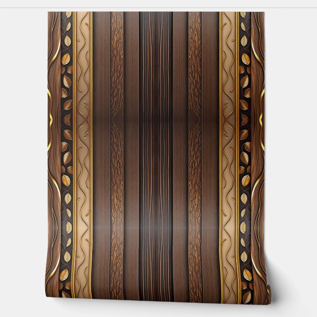 Goldenes Holz Populäre Kunst, Dichtung und Musik Tapete (Abrollen)