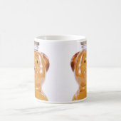 Goldenes Honig-Bärn-Gesicht 2 mit Seiten versehen Kaffeetasse (Mittel)