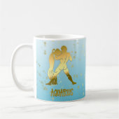 Goldenes Horoskop Zodiac Astrologie Zeichen Kaffeetasse (Links)