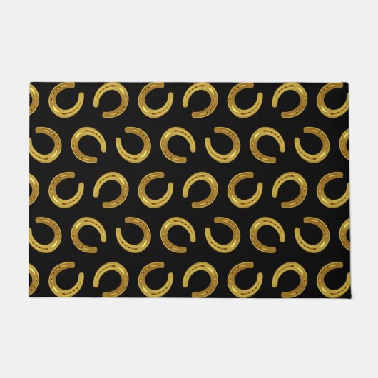 Goldenes Hufeisen Fußmatte (Vorderseite)