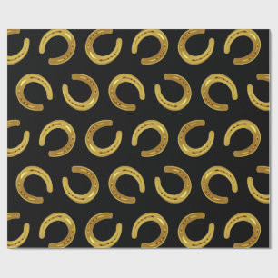 Goldenes Hufeisen Geschenkpapier