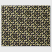 Goldenes Hufeisen Geschenkpapier (Flach)